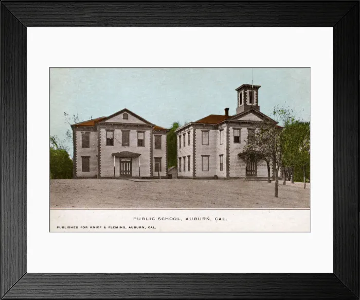 Framed Print : Public School, Auburn, California, USA Framed Print : Public School, Auburn, California, USA