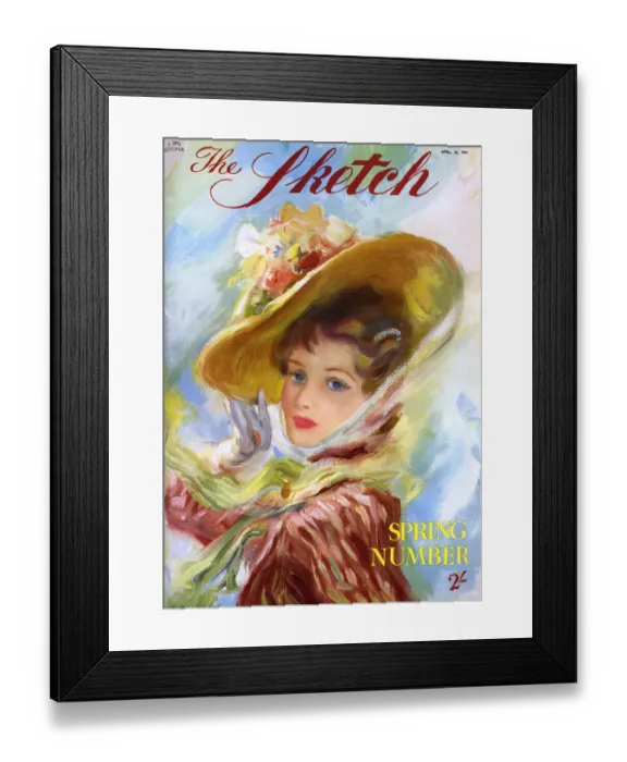 Framed Print : The Sketch Spring Number 1953 Framed Print : The Sketch Spring Number 1953