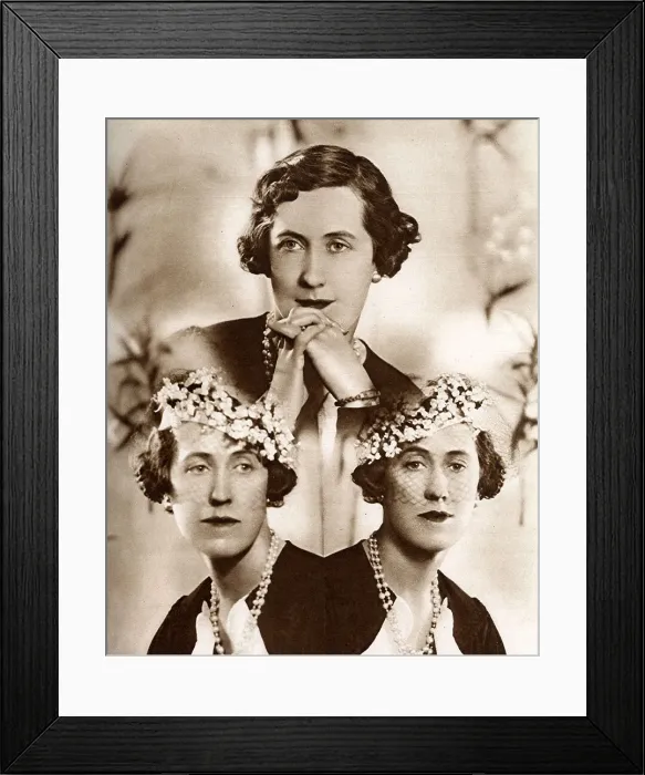 Framed Print : Marchioness of Cambridge by Madame Yevonde Framed Print : Marchioness of Cambridge by Madame Yevonde