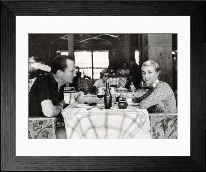 Framed Print : Count & Countess Haugwitz-Reventlow at Monte Carlo Beach Framed Print : Count & Countess Haugwitz-Reventlow at Monte Carlo Beach