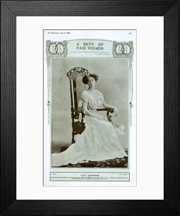 Framed Print : Lady Downshire, nee Miss Evelyn Foster Framed Print : Lady Downshire, nee Miss Evelyn Foster
