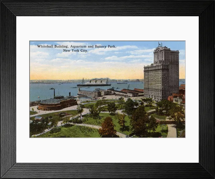 Framed Print : Whitehall Building, Battery Park, New York City, USA Framed Print : Whitehall Building, Battery Park, New York City, USA