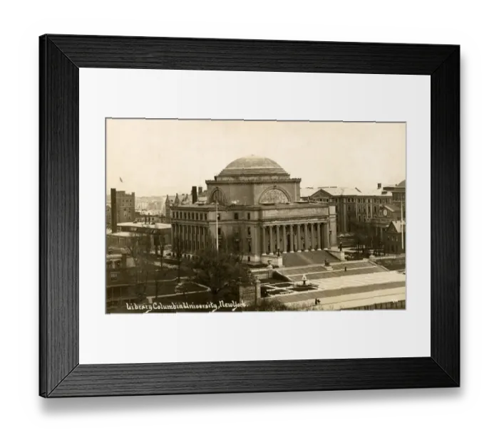 Framed Print : Library building, Columbia University, New York, USA