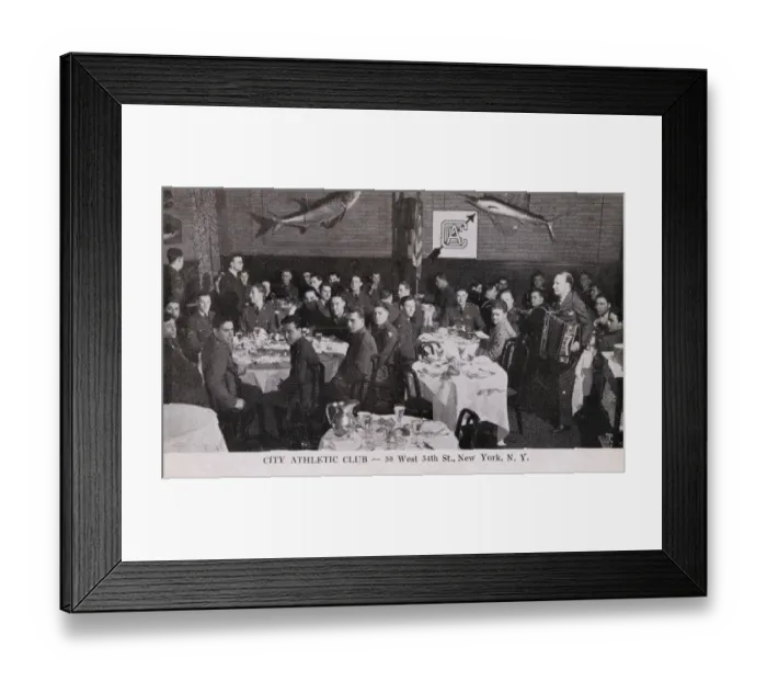 Framed Print : City Athletic Club, West 54th Street, New York City, USA Framed Print : City Athletic Club, West 54th Street, New York City, USA
