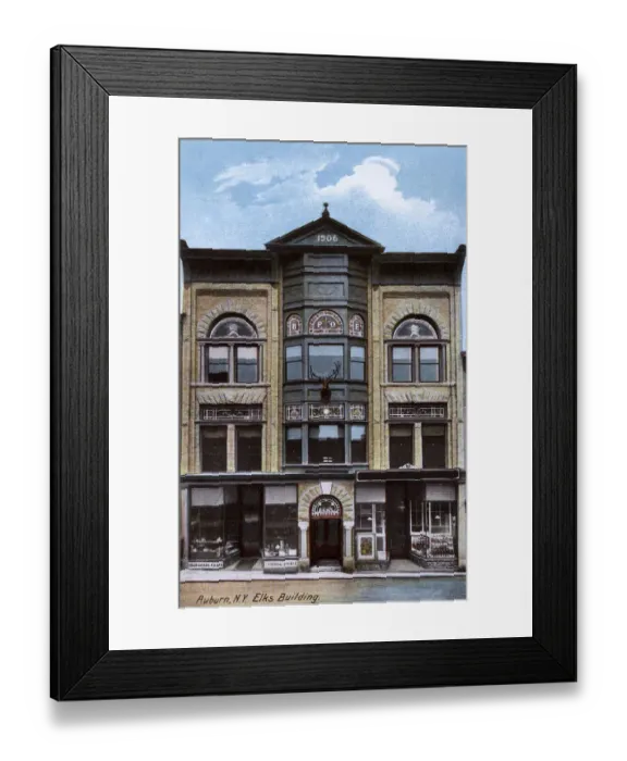 Framed Print : Elks Building, Auburn, New York State, USA Framed Print : Elks Building, Auburn, New York State, USA