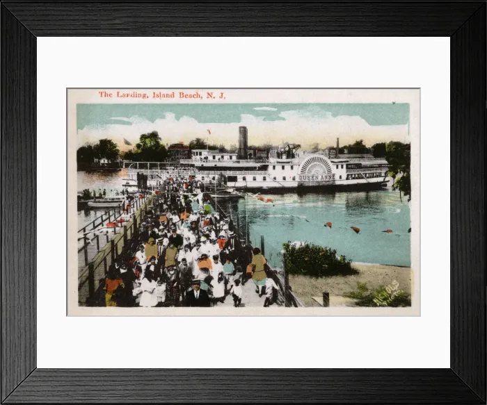 Framed Print : The Landing, Island Beach, New Jersey, USA Framed Print : The Landing, Island Beach, New Jersey, USA