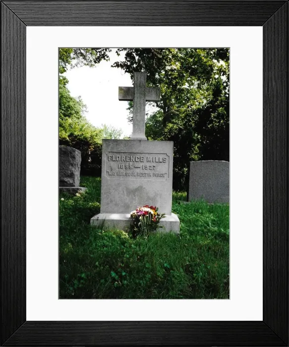 Framed Print : Florence Mills grave at Woodlawn Cemetery, Bronx, New York Framed Print : Florence Mills grave at Woodlawn Cemetery, Bronx, New York