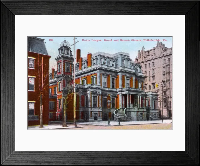 Framed Print : Union League, Broad and Sanson Street, Philadelphia, PA, USA Framed Print : Union League, Broad and Sanson Street, Philadelphia, PA, USA