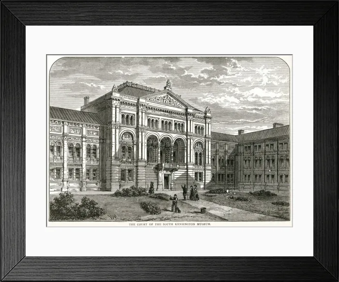Framed Print : South Kensington Museum, London 1881 Framed Print : South Kensington Museum, London 1881