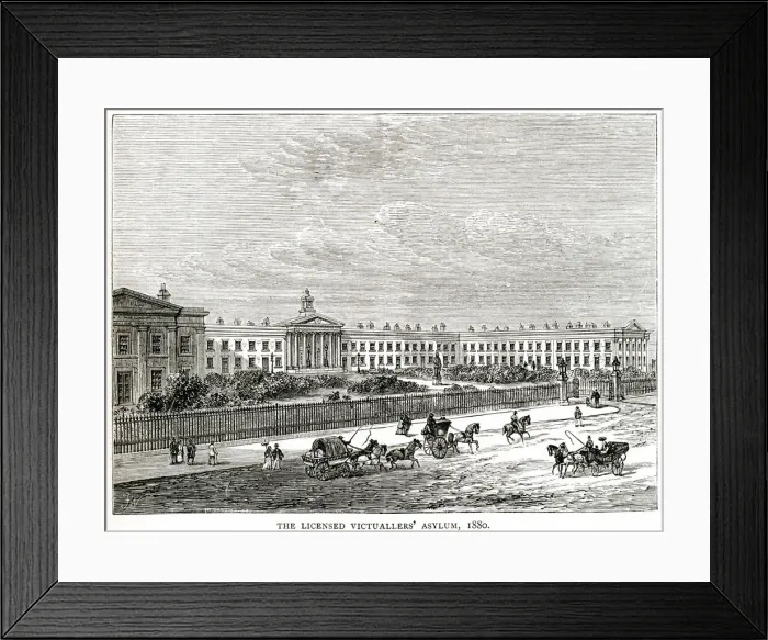 Framed Print : Licensed Victuallers Asylum, London 1880 Framed Print : Licensed Victuallers Asylum, London 1880