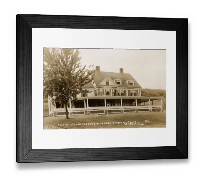 Framed Print : Androscoggin Valley Club House, Gorham, New Hampshire, USA Framed Print : Androscoggin Valley Club House, Gorham, New Hampshire, USA