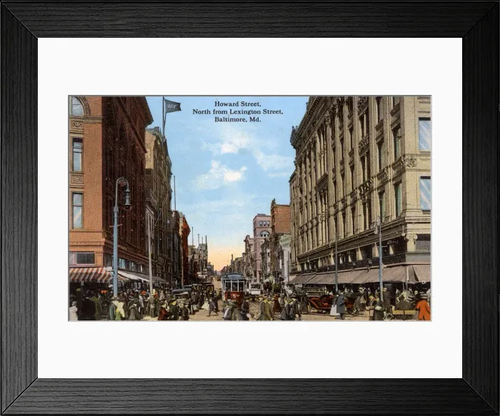 Framed Print : Howard Street, Baltimore, Maryland, USA Framed Print : Howard Street, Baltimore, Maryland, USA