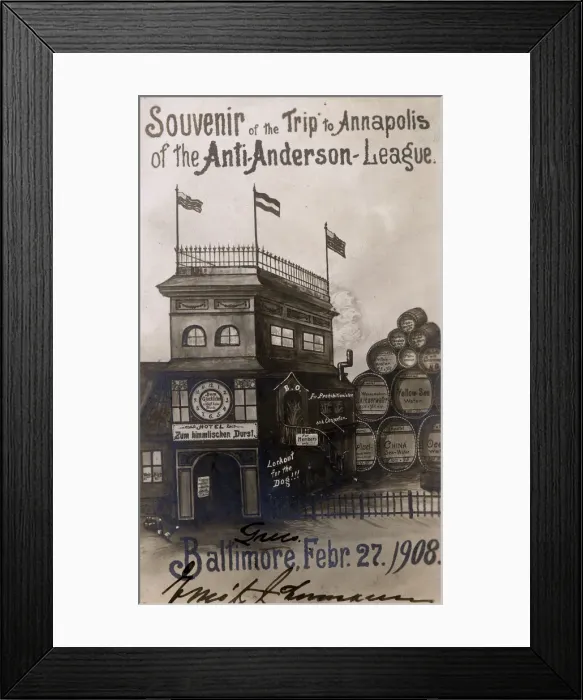 Framed Print : Cartoon, Souvenir of the Trip to Annapolis Framed Print : Cartoon, Souvenir of the Trip to Annapolis