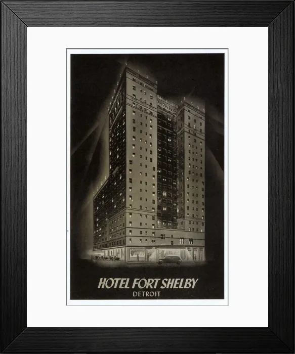 Framed Print : Hotel Fort Shelby, Detroit, Michigan, USA
