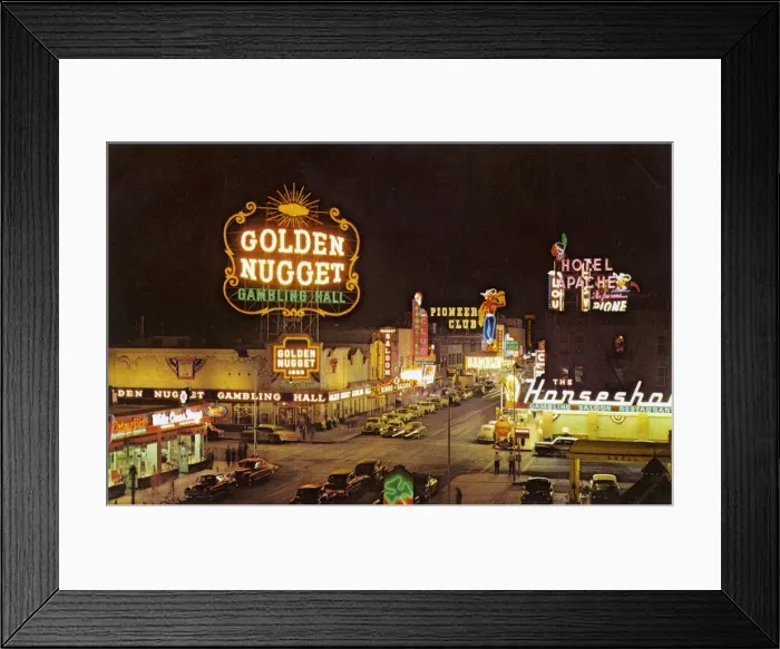 Framed Print : The Golden Nugget, Las Vegas, Nevada, USA Framed Print : The Golden Nugget, Las Vegas, Nevada, USA