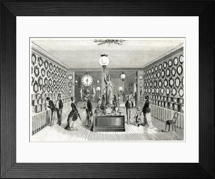 Framed Print : Exact time, France 1880 Framed Print : Exact time, France 1880
