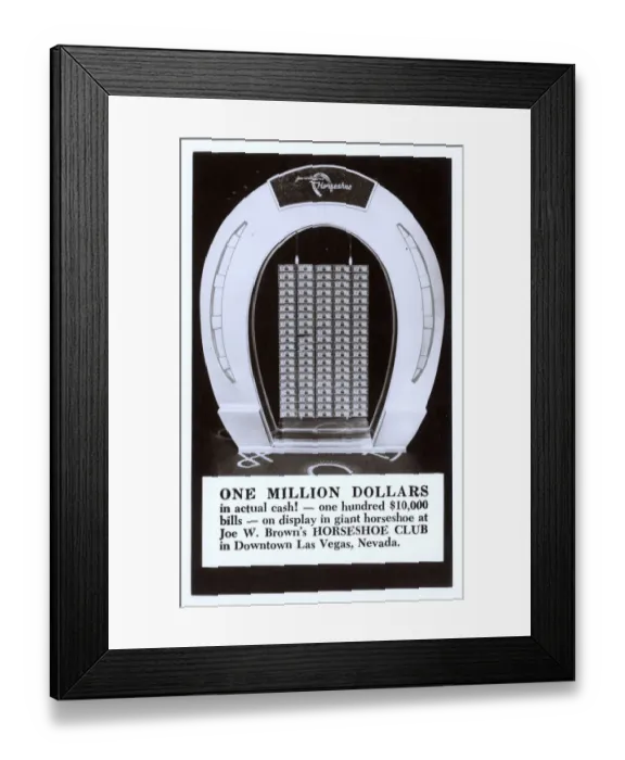Framed Print : Joe W Browns Horseshoe Club, Las Vegas, Nevada, USA Framed Print : Joe W Browns Horseshoe Club, Las Vegas, Nevada, USA