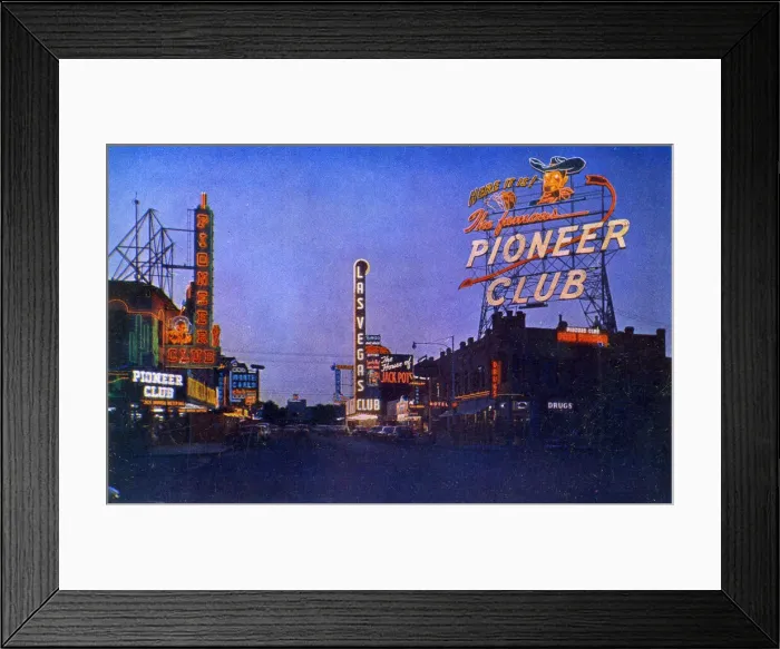 Framed Print : Pioneer Club, Las Vegas, Nevada, USA Framed Print : Pioneer Club, Las Vegas, Nevada, USA