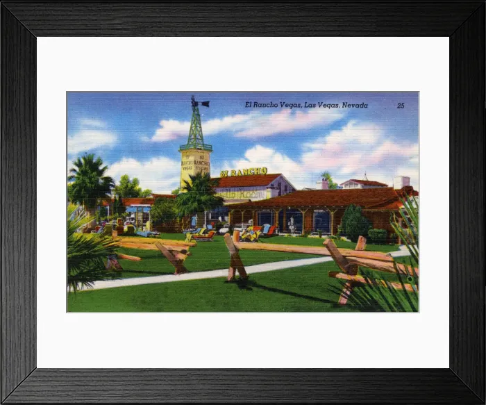 Framed Print : Hotel El Rancho, Las Vegas, Nevada, USA Framed Print : Hotel El Rancho, Las Vegas, Nevada, USA