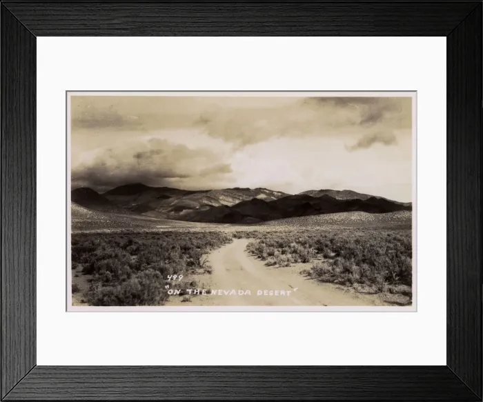 Framed Print : View of the Nevada Desert, USA Framed Print : View of the Nevada Desert, USA