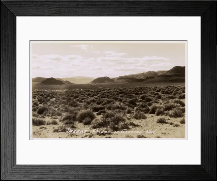 Framed Print : View of the eastern Nevada Desert, USA Framed Print : View of the eastern Nevada Desert, USA