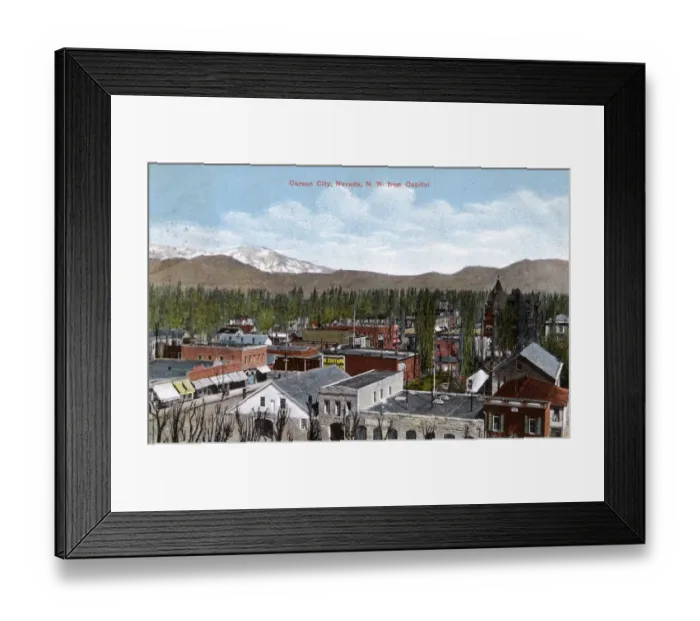 Framed Print : General view of Carson City, Nevada, USA Framed Print : General view of Carson City, Nevada, USA