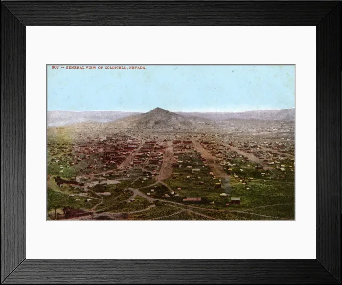 Framed Print : General view of Goldfield, Nevada, USA Framed Print : General view of Goldfield, Nevada, USA
