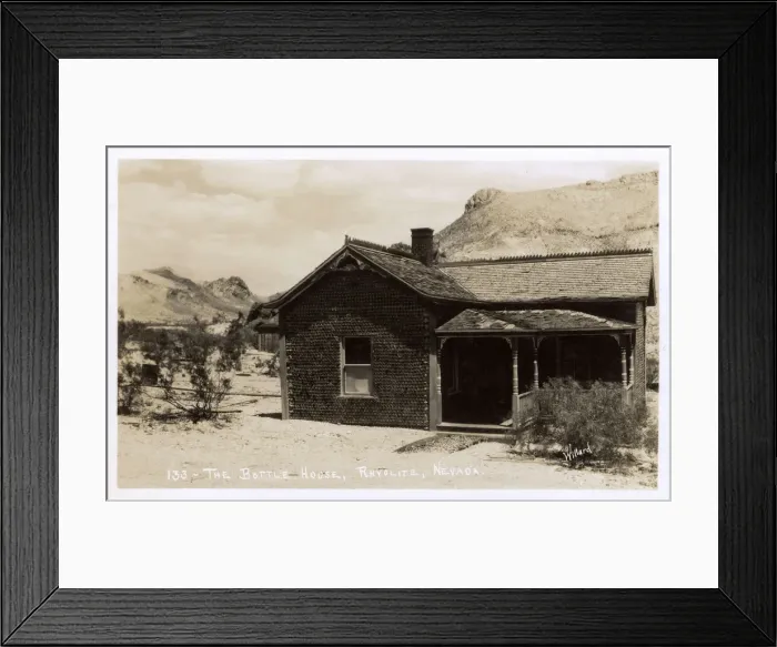 Framed Print : The Bottle House, Rhyolite, Nevada, USA Framed Print : The Bottle House, Rhyolite, Nevada, USA