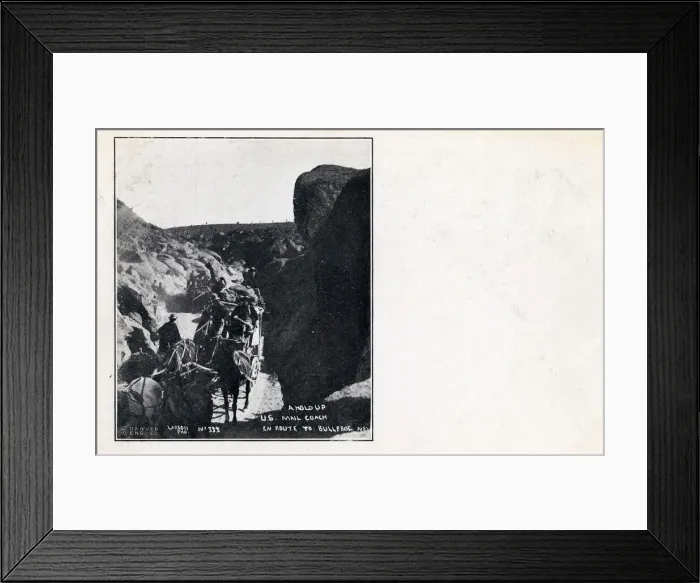 Framed Print : US mailcoach held up en route to Bullfrog, Nevada, USA Framed Print : US mailcoach held up en route to Bullfrog, Nevada, USA