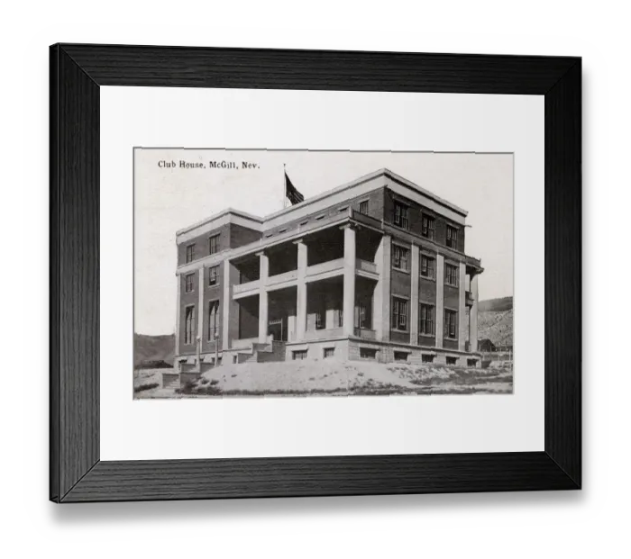 Framed Print : Club House, McGill, White Pine County, Nevada, USA Framed Print : Club House, McGill, White Pine County, Nevada, USA