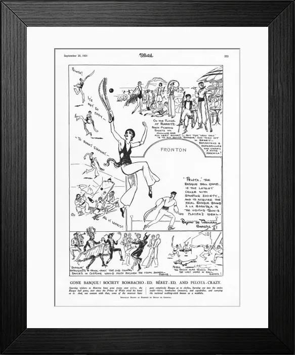 Framed Print : Amusements in Biarritz by Bryan de Grineau Framed Print : Amusements in Biarritz by Bryan de Grineau