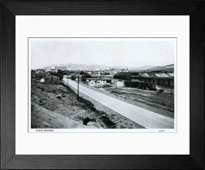 Framed Print : General view of Elko, Elko County, Nevada, USA Framed Print : General view of Elko, Elko County, Nevada, USA