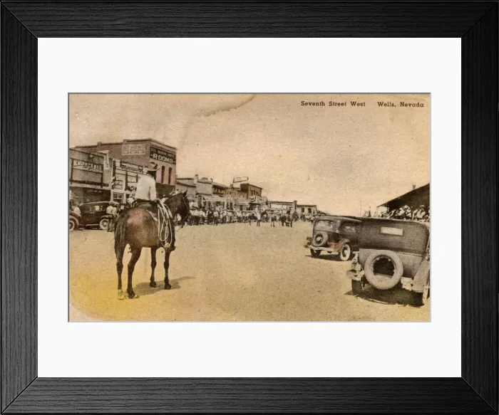 Framed Print : Seventh Street West, Wells, Elko County, Nevada, USA Framed Print : Seventh Street West, Wells, Elko County, Nevada, USA
