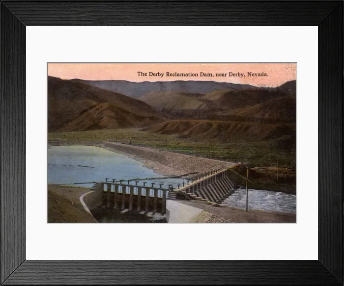 Framed Print : Derby Reclamation Dam, Truckee River, Nevada, USA Framed Print : Derby Reclamation Dam, Truckee River, Nevada, USA