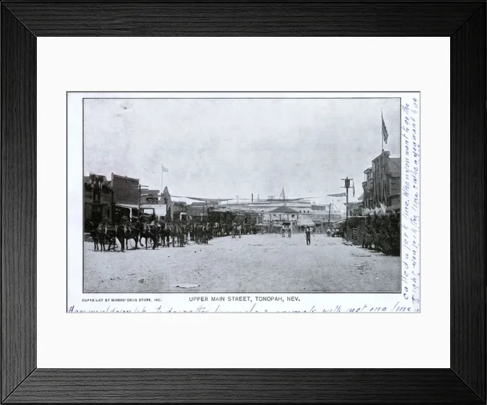 Framed Print : Upper Main Street, Tonopah, Nevada, USA Framed Print : Upper Main Street, Tonopah, Nevada, USA