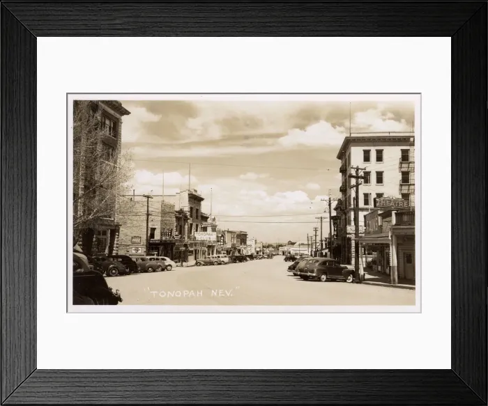 Framed Print : Street scene in Tonopah, Nevada, USA Framed Print : Street scene in Tonopah, Nevada, USA