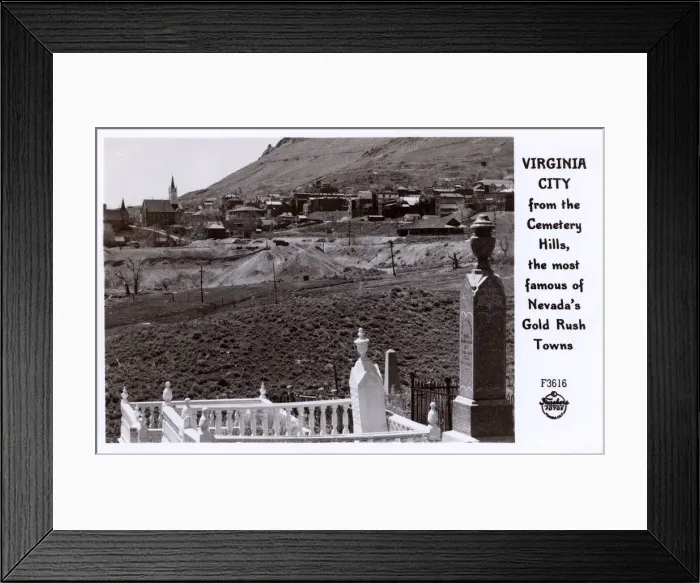 Framed Print : Church and hillside, Virginia City, Nevada, USA Framed Print : Church and hillside, Virginia City, Nevada, USA