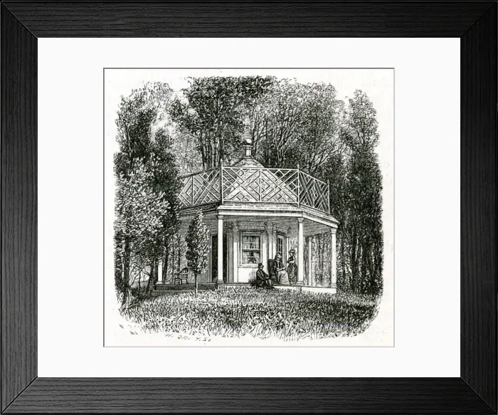 Framed Print : America - Garden House Signing Declaration of Independence Framed Print : America - Garden House Signing Declaration of Independence