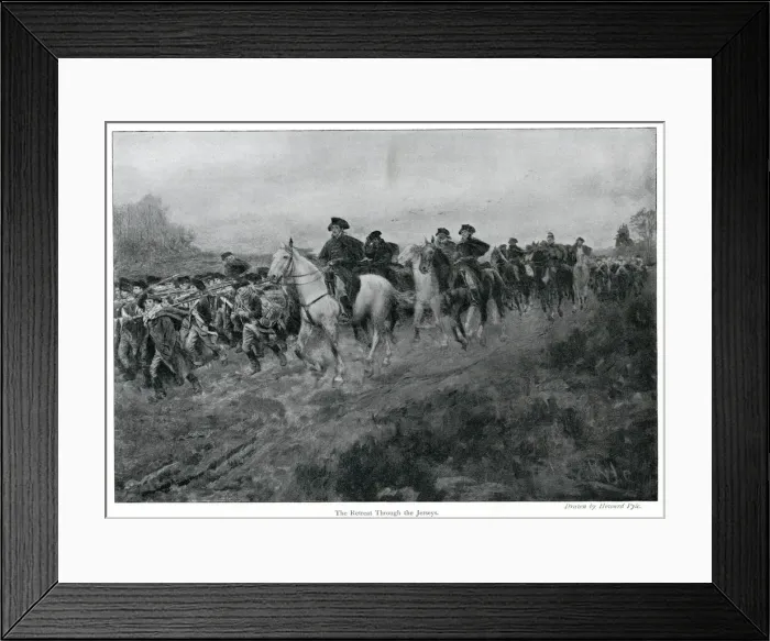 Framed Print : America - The Patriots Retreat Through The Jerseys Framed Print : America - The Patriots Retreat Through The Jerseys