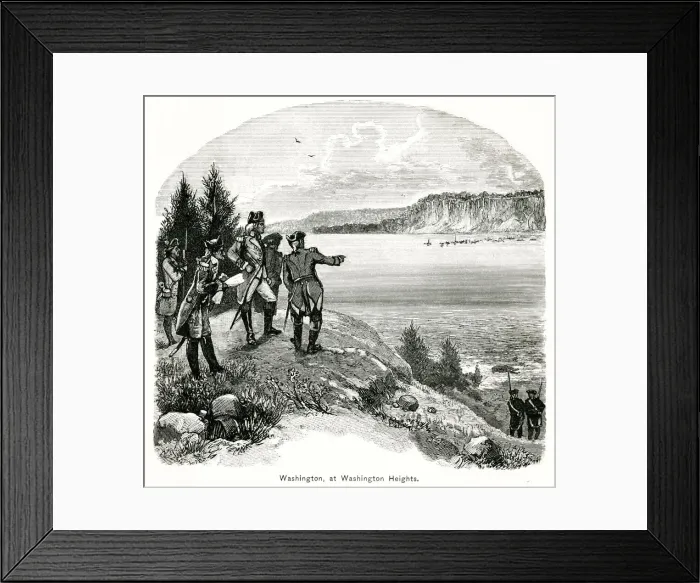 Framed Print : America - George Washington At Washington Heights Framed Print : America - George Washington At Washington Heights