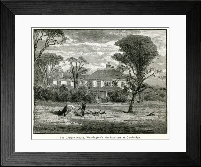 Framed Print : America - Washingtons HQ in Cambridge, Massachusetts Framed Print : America - Washingtons HQ in Cambridge, Massachusetts