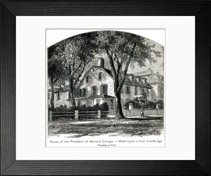 Framed Print : America - George Washington 1st HQ in Cambridge, Mass Framed Print : America - George Washington 1st HQ in Cambridge, Mass