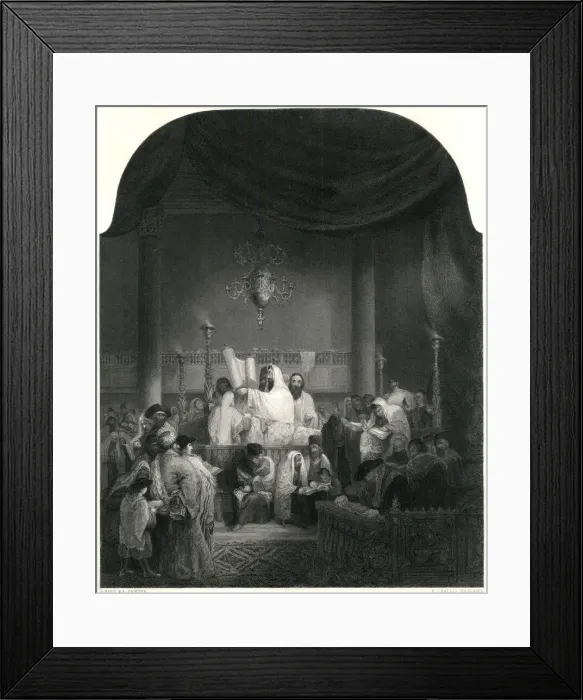 Framed Print : Synagogue Interior Framed Print : Synagogue Interior