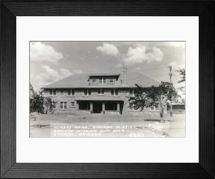 Framed Print : Nurses Home, Ganado Mission, Ganado, Arizona, USA Framed Print : Nurses Home, Ganado Mission, Ganado, Arizona, USA