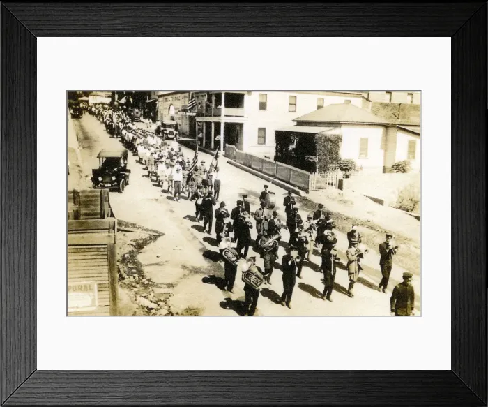 Framed Print : Band parading through Lowell, Arizona, USA Framed Print : Band parading through Lowell, Arizona, USA