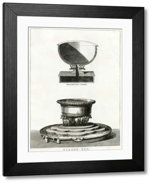 Framed Print : Brazen Sea - Judaism Framed Print : Brazen Sea - Judaism