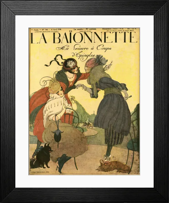 Framed Print : Front cover, La Baionnette, WW1 Framed Print : Front cover, La Baionnette, WW1