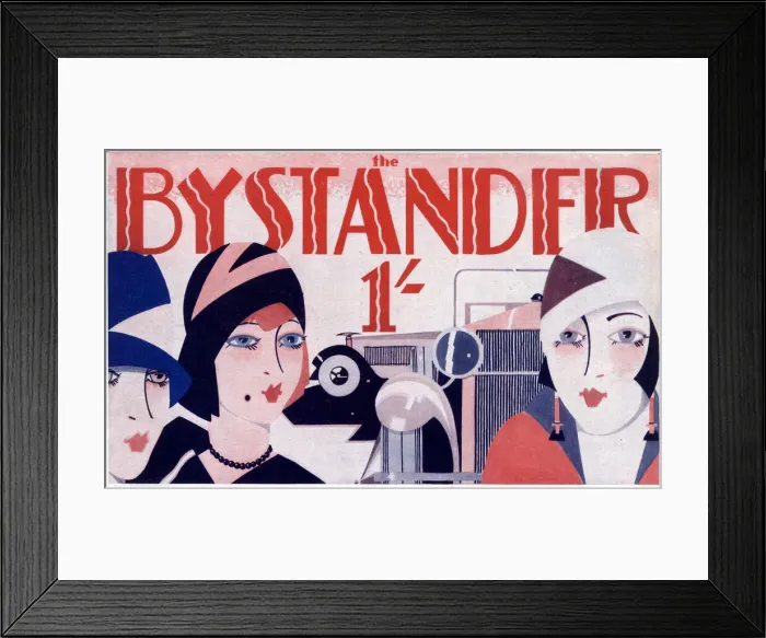 Framed Print : Bystander masthead, Motor Show number 1930 Framed Print : Bystander masthead, Motor Show number 1930