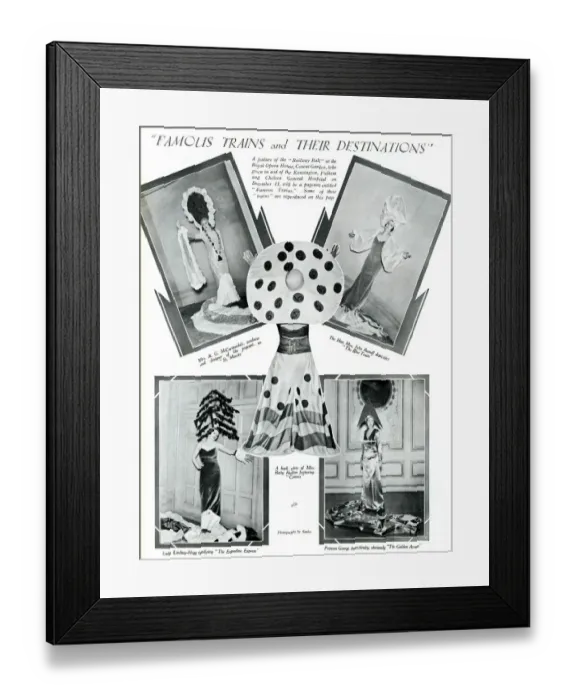 Framed Print : Famous Trains and their Destinations Framed Print : Famous Trains and their Destinations