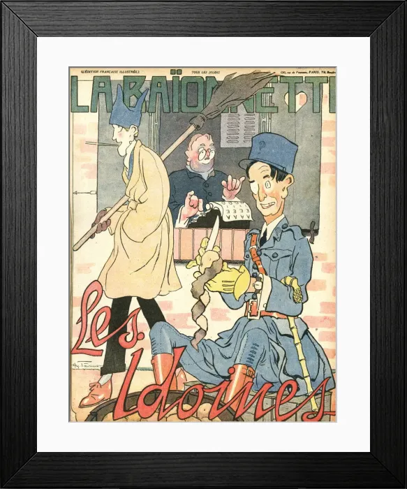 Framed Print : Front cover, La Baionnette, WW1 Framed Print : Front cover, La Baionnette, WW1